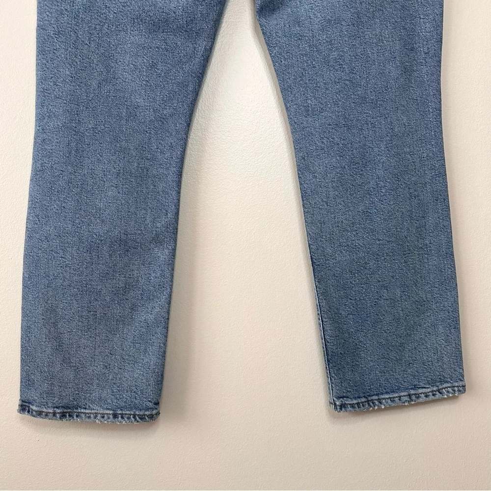 AGOLDE Riley High Rise Crop Distressed Jeans Size 32 - Picture 8 of 15